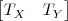\begin{bmatrix} T_X &  T_Y \\ \end{bmatrix}