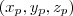 (x_p, y_p, z_p)